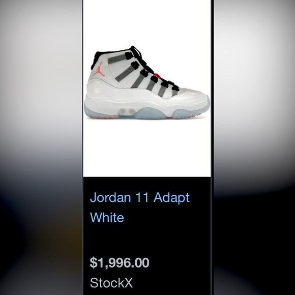 Jordan 11 retro adapt self lacing, verified through goat, brand new never worn - Picture 1 of 5
